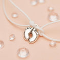 Load image into Gallery viewer, ‘Mum To Be Baby Feet’ Charm Bracelet
