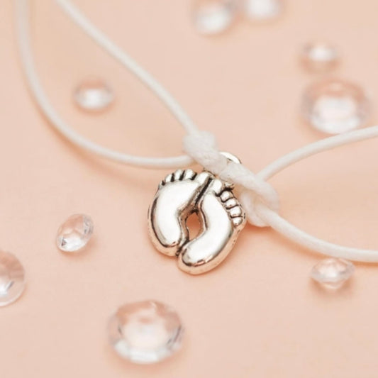 ‘Mum To Be Baby Feet’ Charm Bracelet