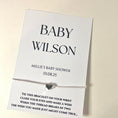 Load image into Gallery viewer, “Baby Name”Heart Embellishment Bridal Shower Wish Thread Bracelets- Pack of 8

