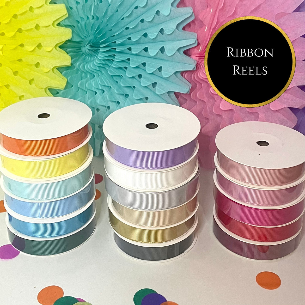 Cerise Grosgrain Ribbon - 16mm x 10metre Reel