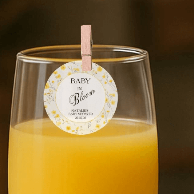 baby in bloom cocktail topper with peg