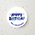 Load image into Gallery viewer, ‘Happy Birthday’ Round Gloss Party Stickers
