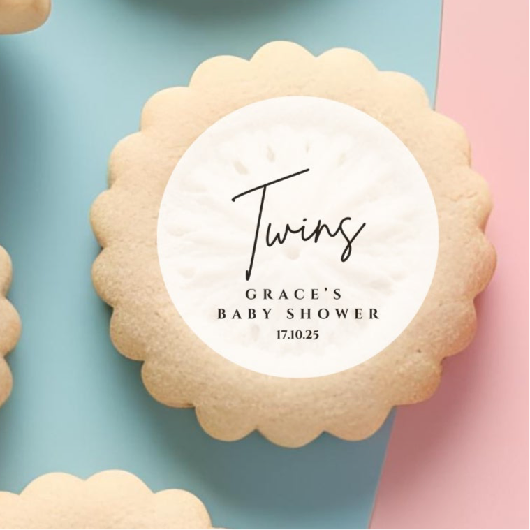 ‘Twins’ Edible Cake Toppers