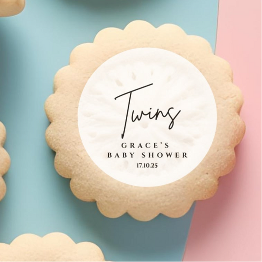 ‘Twins’ Edible Cake Toppers