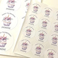 Load image into Gallery viewer, Unicorn Cupcake 2” & 3” Gloss Round Party Stickers

