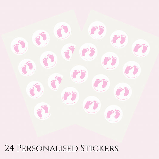 Baby Tooties- Pink Cello Bags & Stickers- Pack x24