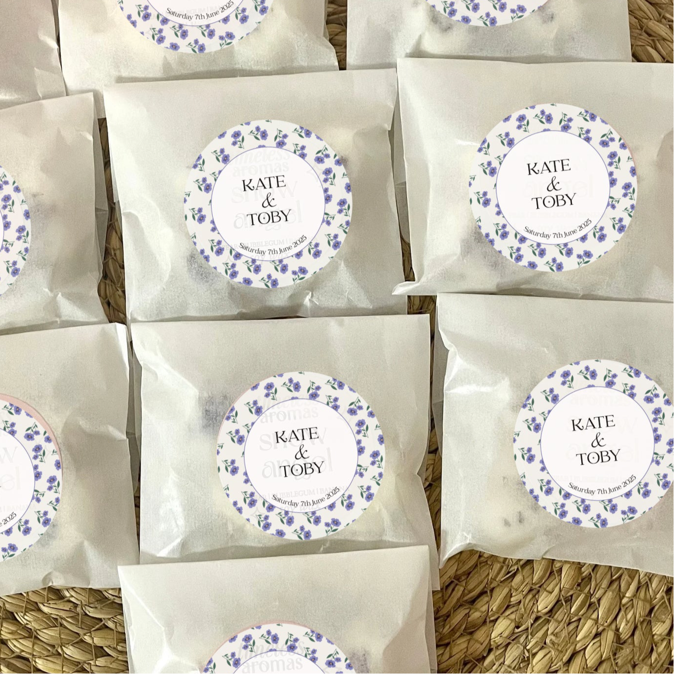 Lilac Bloom’ Personalised Wedding Soy Wax Melts