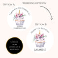 Load image into Gallery viewer, Unicorn Cupcake 2” & 3” Gloss Round Party Stickers
