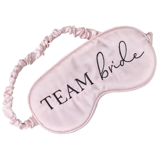 ‘Team Bride’ Blush Pink Eye Mask