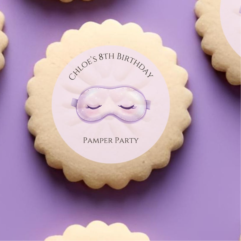 ‘Pamper Party’ Edible  Cake Toppers