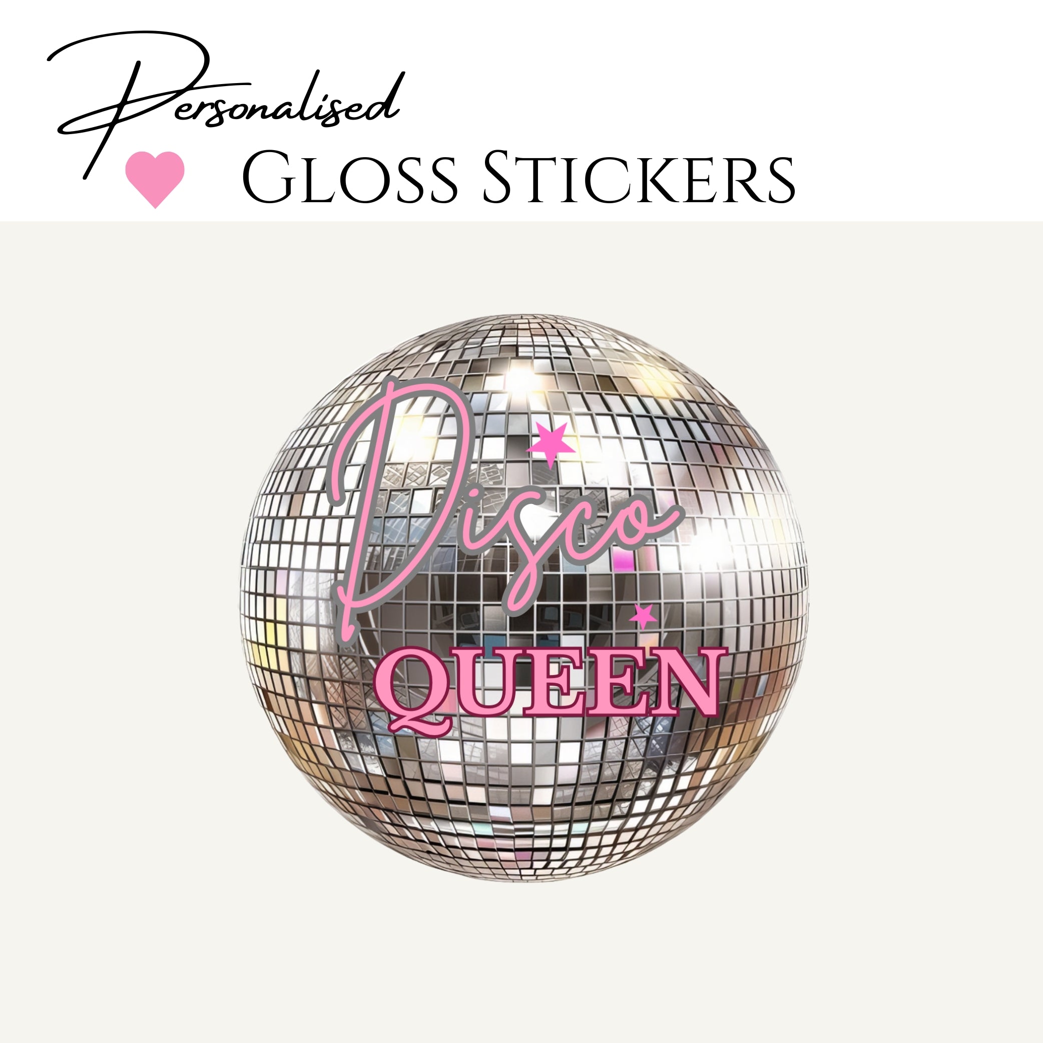 Gloss stickers 2” 3”