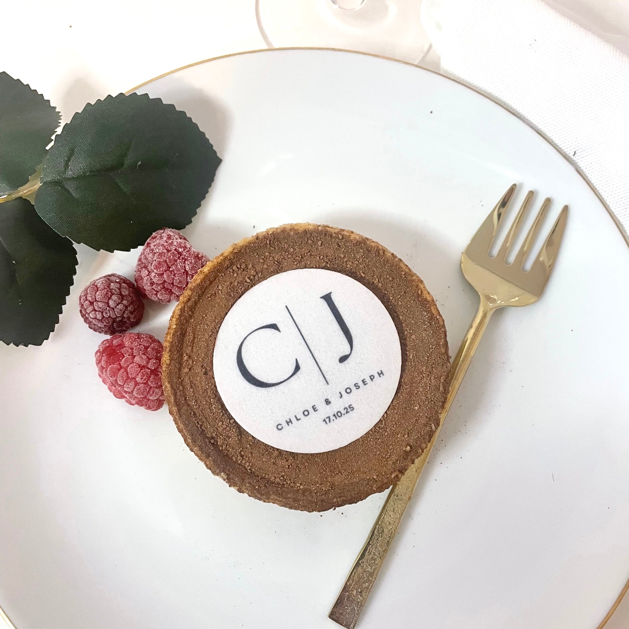 ‘Monogram Initials’ Edible Cake Toppers