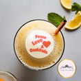 Load image into Gallery viewer, ‘Peace, Love & Cocktails’ Edible Drink Toppers
