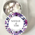 Load image into Gallery viewer, ‘Purple Blooms’ Personalised Sweet Tins
