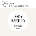 Load image into Gallery viewer, ‘Baby Name’ Baby Shower Transparent Boxes with personalised Stickers- Pack of 10
