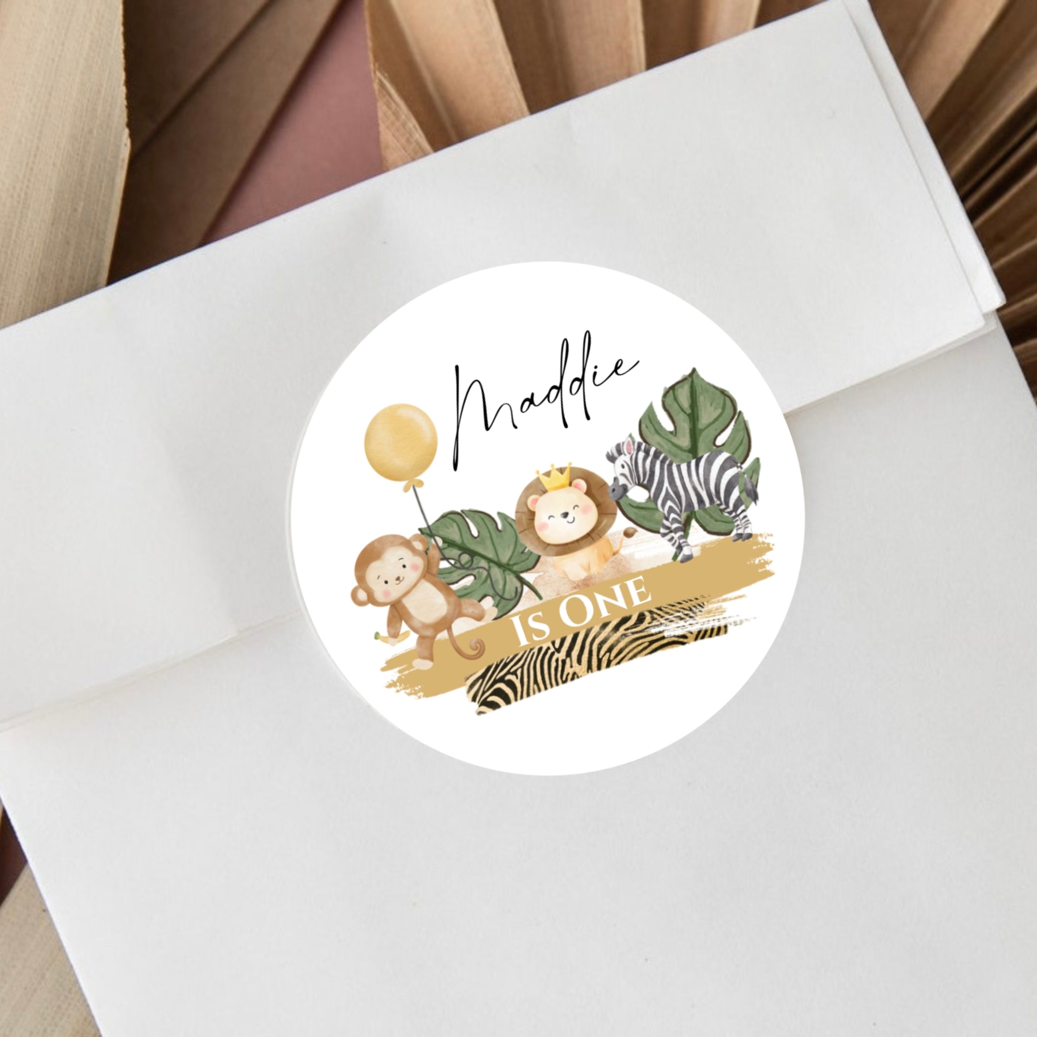 Coco’s Jungle  2” & 3” Round Gloss Party Stickers