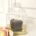 Load image into Gallery viewer, Transparent Cupcake Box With handle & gold Insert - Pack Of 10
