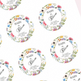 Load image into Gallery viewer, ‘Baby In Bloom ’ Bright Round Gloss Party Stickers
