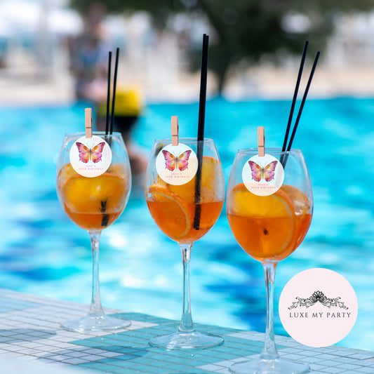 Butterfly Burst - Edible Drink Toppers