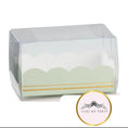 Load image into Gallery viewer, Transparent Macaron Box With Green Insert- Pack Of 10

