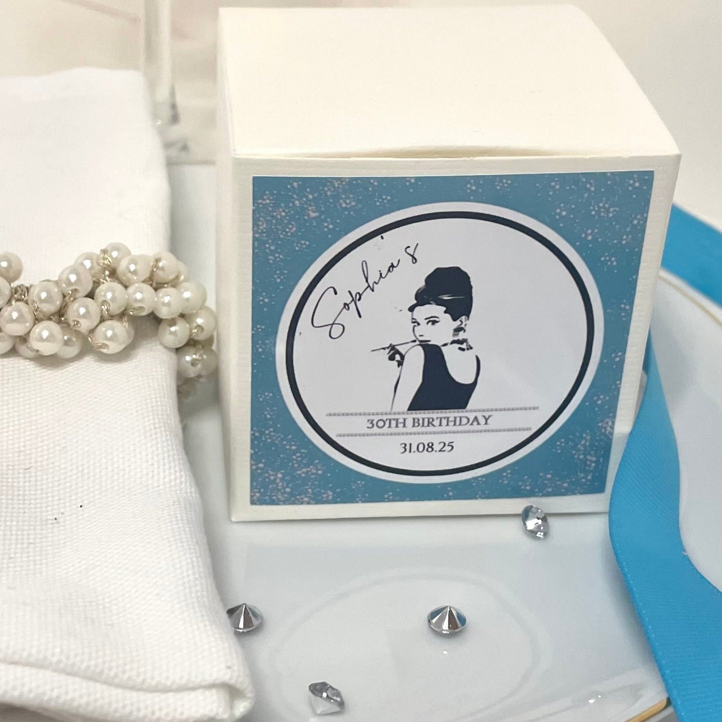 ‘Darling Audrey’ Birthday Favour Box- Pack Of 10