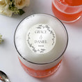 Load image into Gallery viewer, ‘ Leaf Personalised Names’ Wedding Edible Drink Toppers
