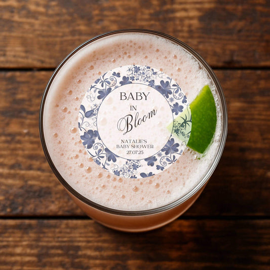Baby in bloom cocktail toppers