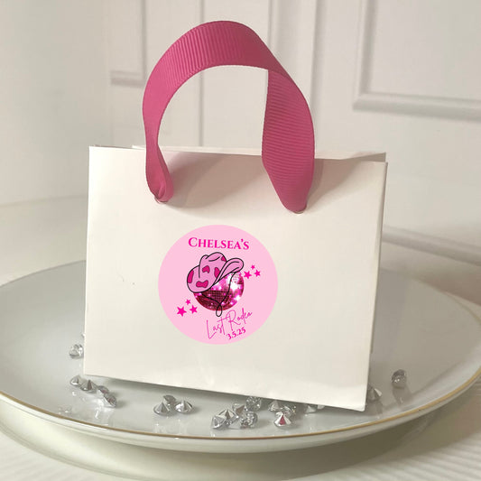 ‘Last Rodeo’ Bridal Shower Favour Gift Bags - 2 sizes (Pack of 6)
