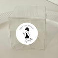 Load image into Gallery viewer, Cube transparent box and 2” gloss sticker
