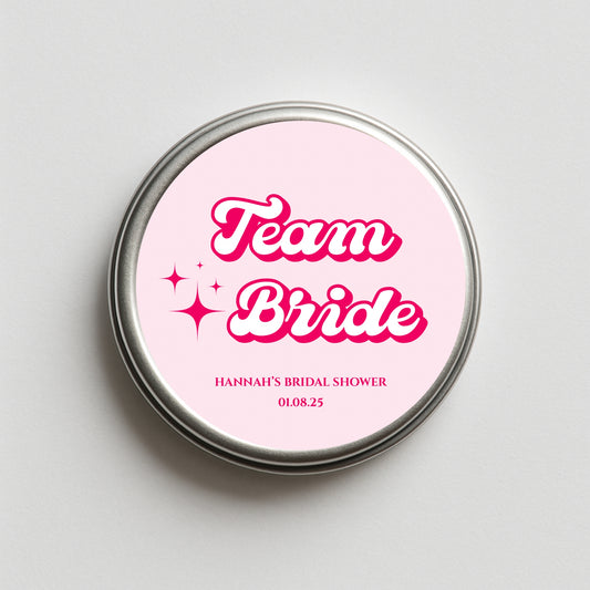 ‘Team Bride’ Personalised Sweet Tins