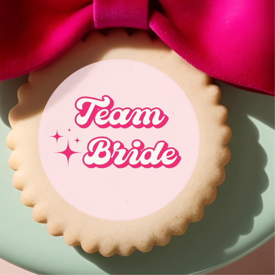 ‘Team Bride’ Edible Cake Toppers