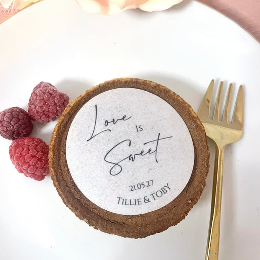 ‘Love Is Sweet’ Edible Cake Toppers