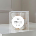 Load image into Gallery viewer, ‘Est ’ Wedding Transparent Boxes with Personalised Stickers- Pack of 10
