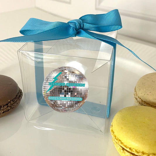 ‘Disco Queen’ Boxes & Stickers- Pack of 10 Turquoise