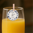Load image into Gallery viewer, ‘ Baby In Bloom’ Baby Shower- Edible Drink Toppers-Blue Bloom
