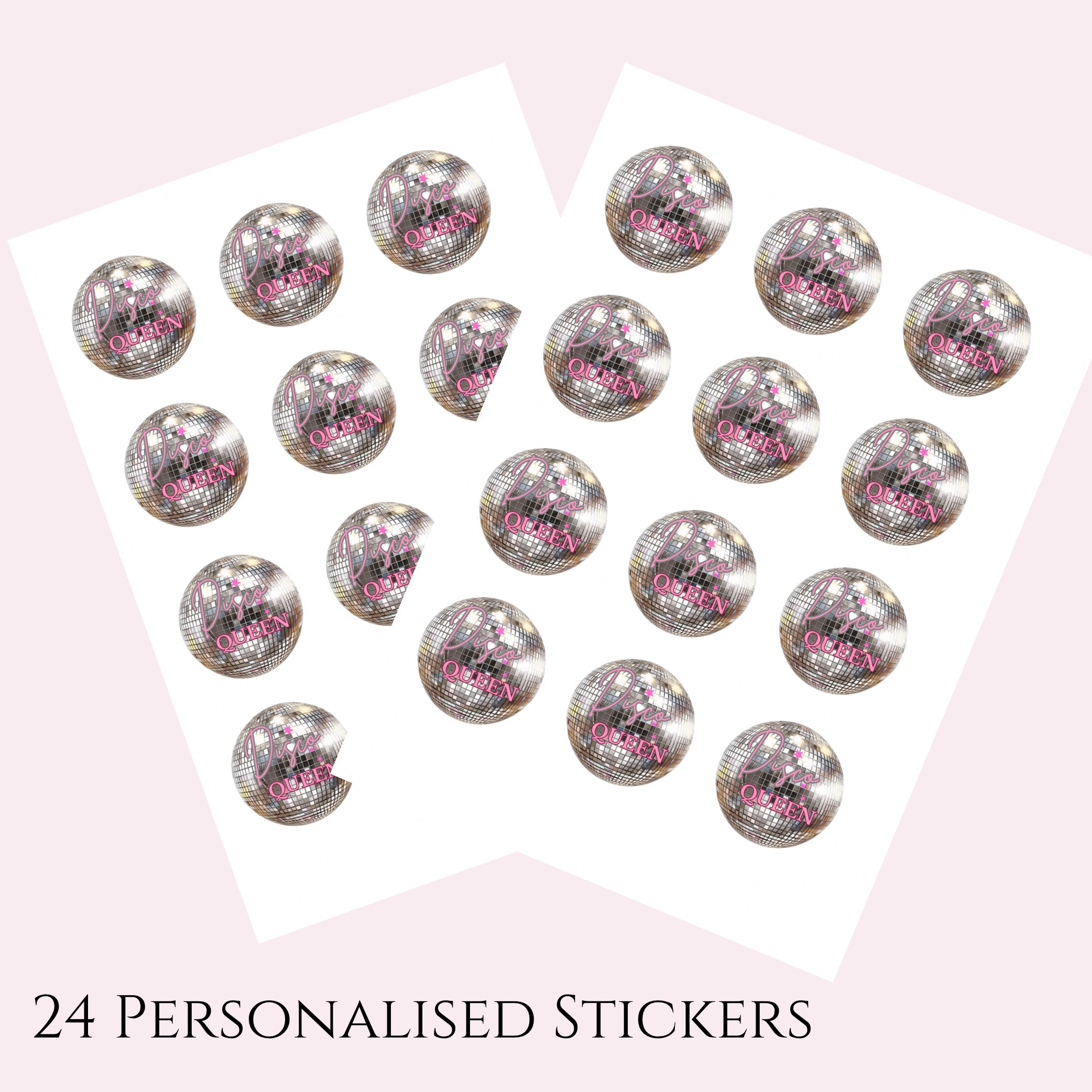 ‘Disco Queen’ Cello Bags & Stickers- Pack x24
