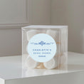 Load image into Gallery viewer, ‘Something Blue’ Bridal Shower Transparent Boxes with Personalised Stickers- Pack of 10
