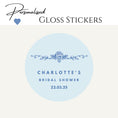 Load image into Gallery viewer, ‘Something Blue’ Bridal Shower Transparent Boxes with Personalised Stickers- Pack of 10
