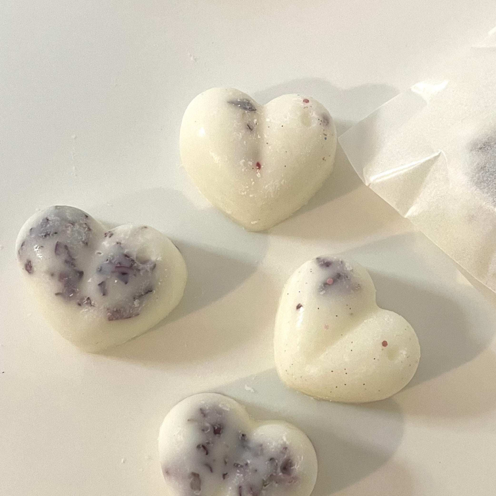 Heart shaped wax melts