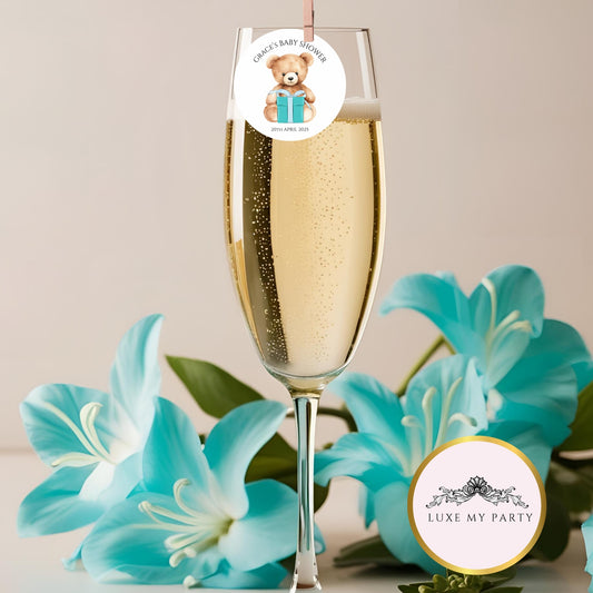 ‘Teddy Bear’ Baby Shower- Edible Drink Toppers