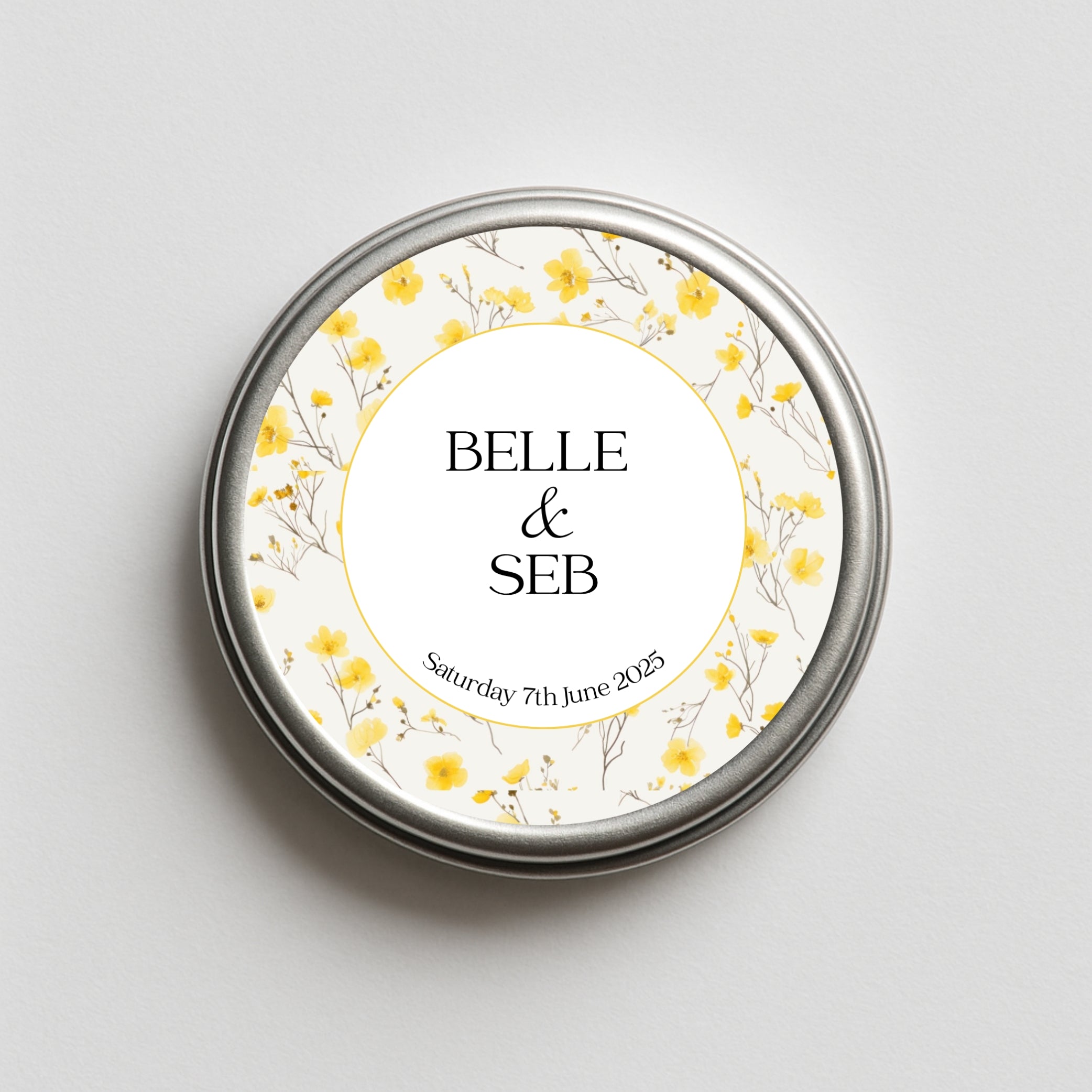 ‘Sunshine Blooms’ Personalised Sweet Tins