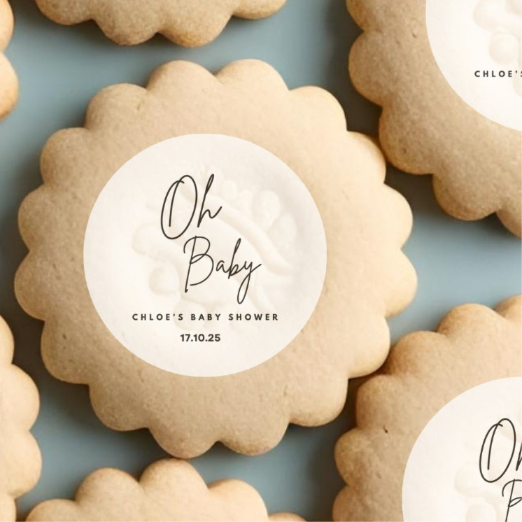 ‘Oh Baby’ Edible Cake Toppers