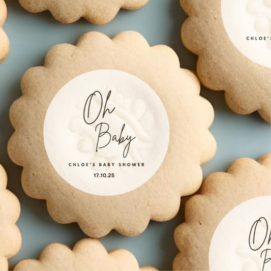 ‘Oh Baby’ Edible Cake Toppers