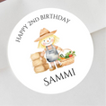 Load image into Gallery viewer, On The Farm 2” & 3” Gloss Round Party Stickers
