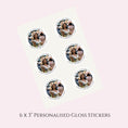 Load image into Gallery viewer, Upload your own photo’  2” & 3” Round Gloss Party Stickers
