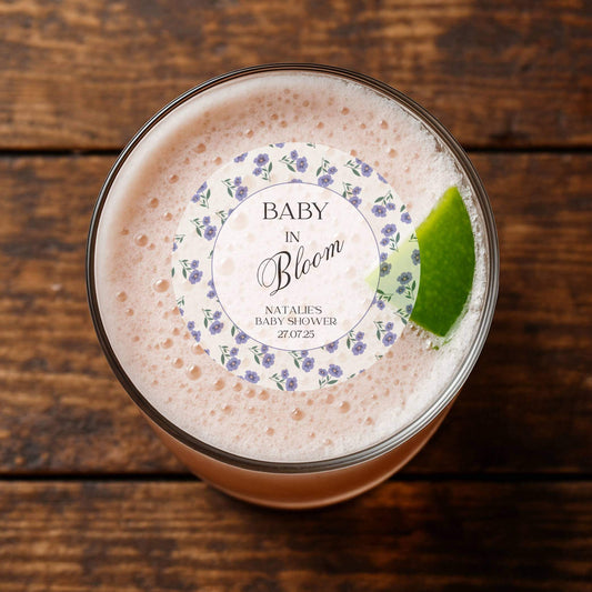 Baby in bloom cocktail topper